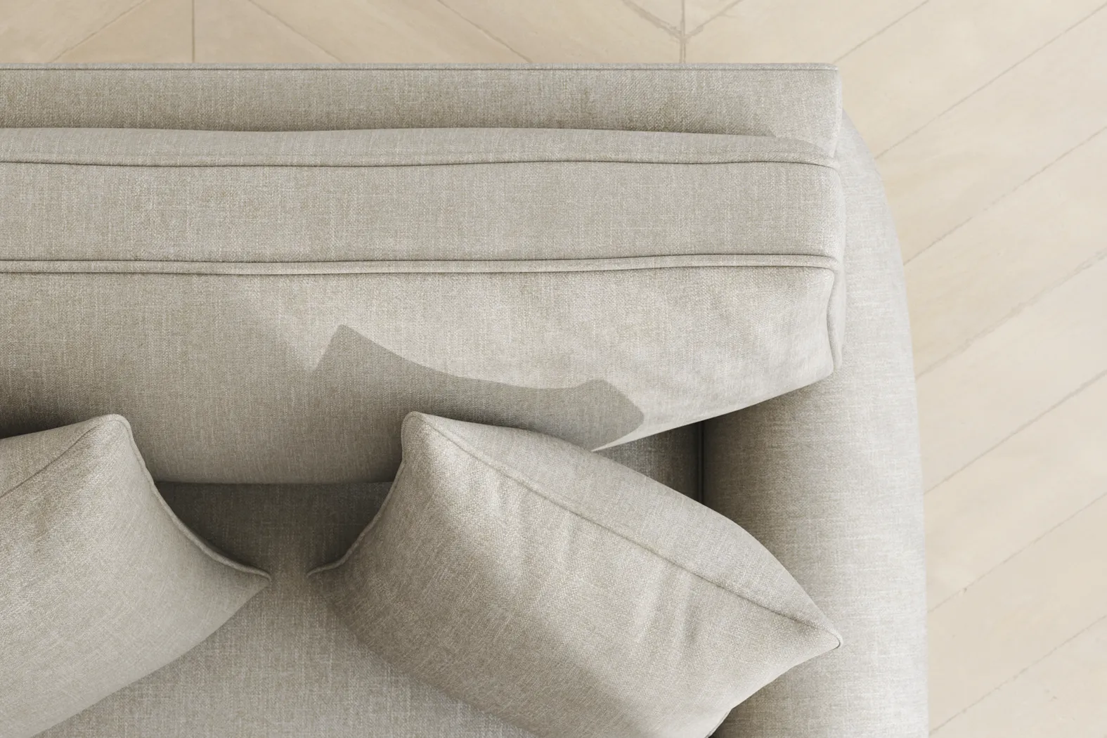 Bellingham Mushroom Textured Chenille Sleeper Chair - Image 10