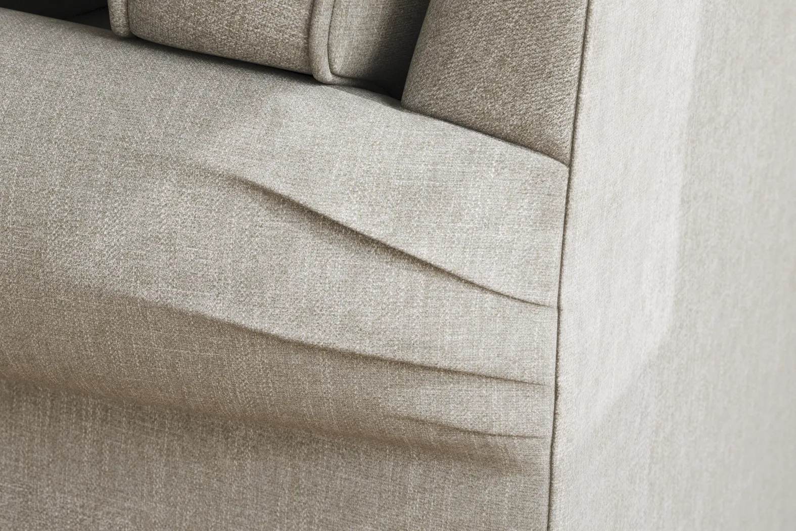 Bellingham Mushroom Textured Chenille Sleeper Chair - Image 6