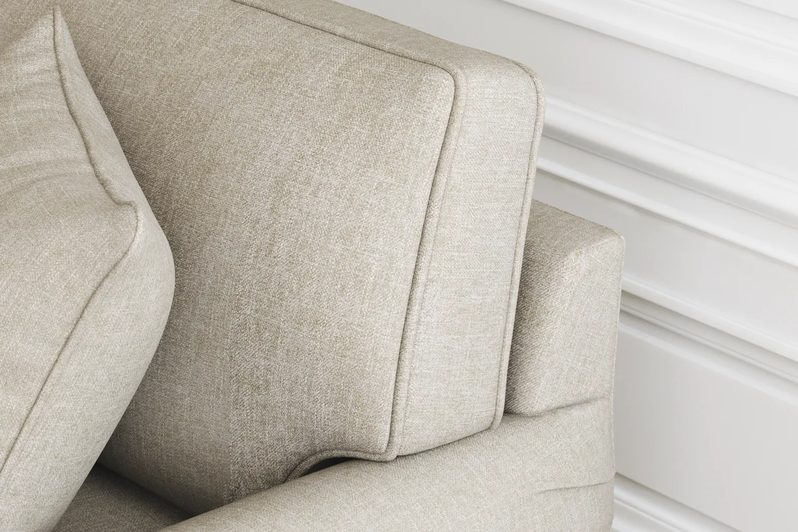 Bellingham Mushroom Textured Chenille Sleeper Chair - Image 8