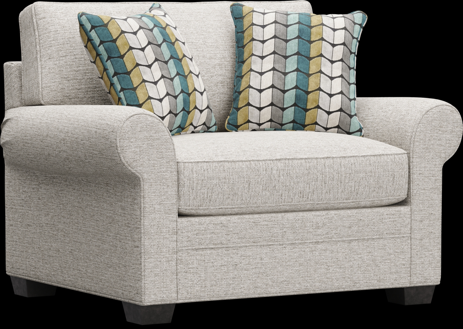 Bellingham Mushroom Textured Chenille Sleeper Chair - Thumbnail - Image 1