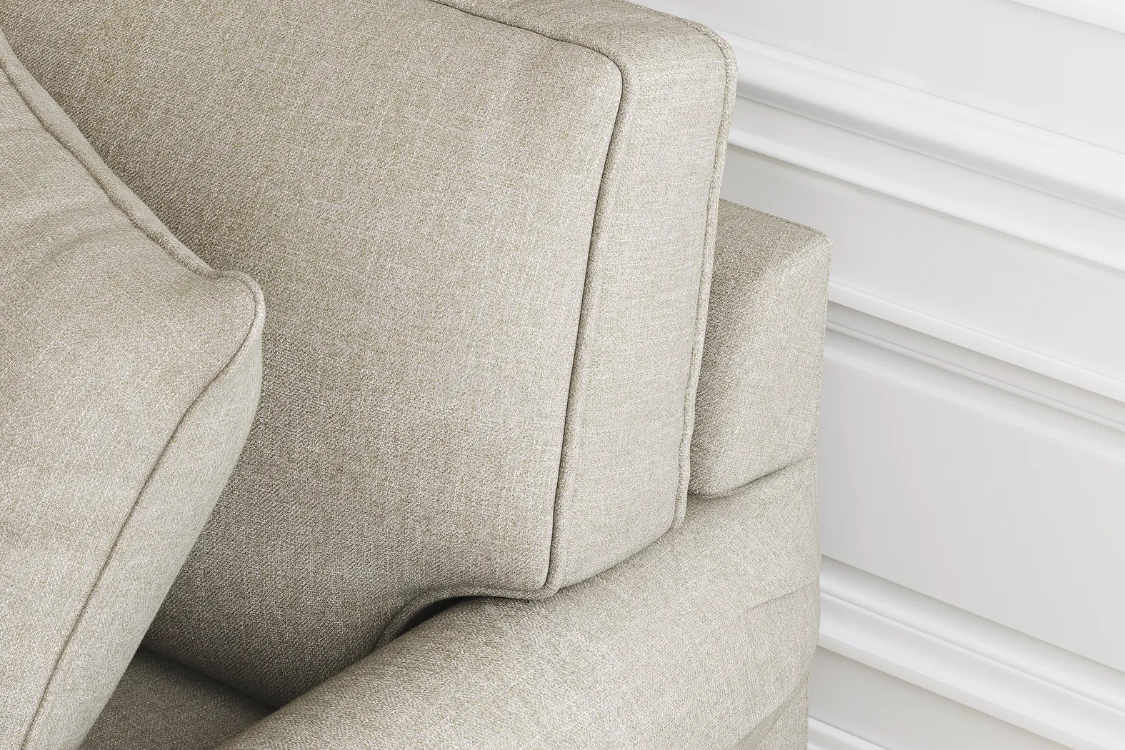 Bellingham Mushroom Textured Chenille 7 Pc Living Room with Sleeper Sofa - Thumbnail - Image 12