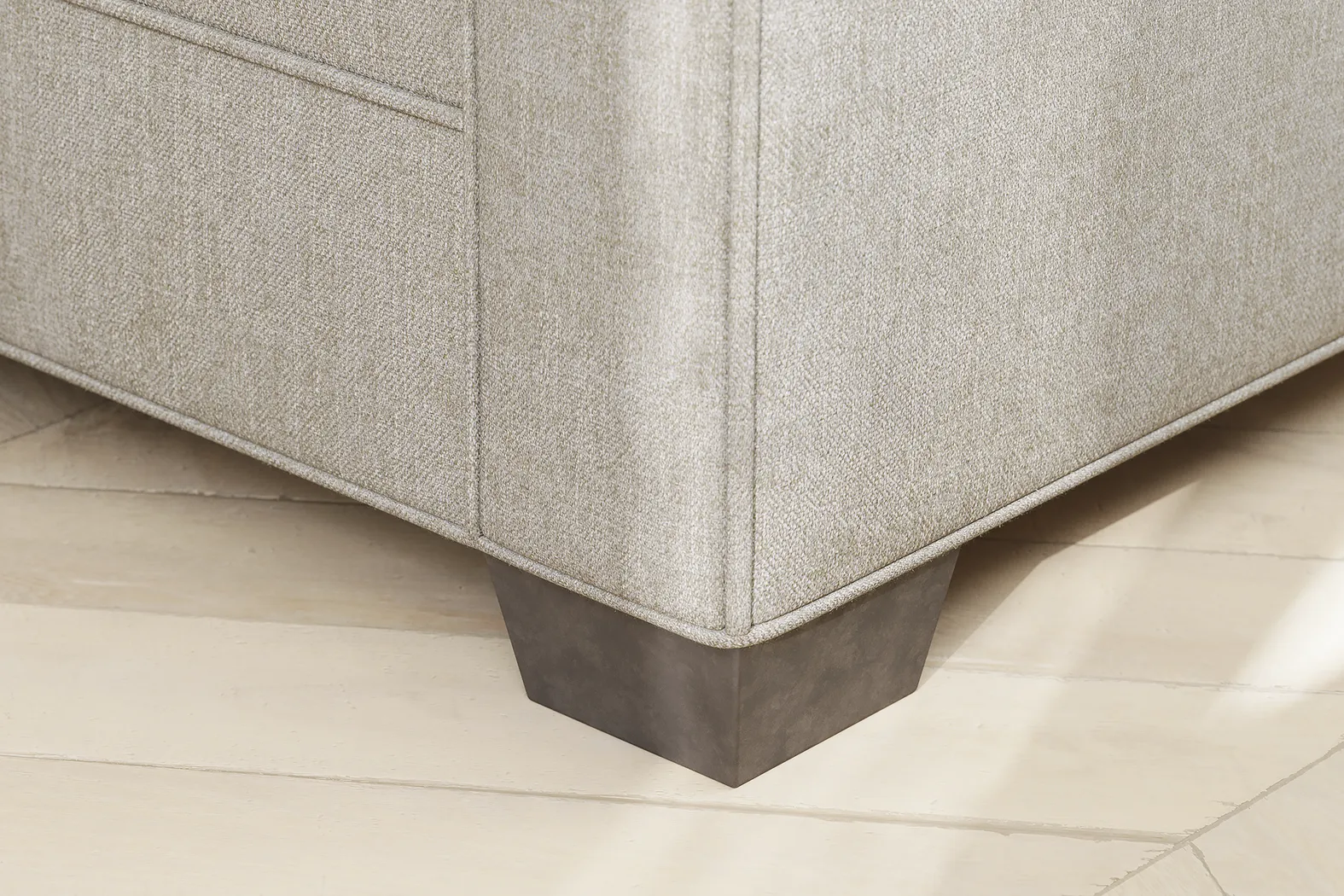 Bellingham Mushroom Textured Chenille 7 Pc Living Room with Sleeper Sofa - Thumbnail - Image 15