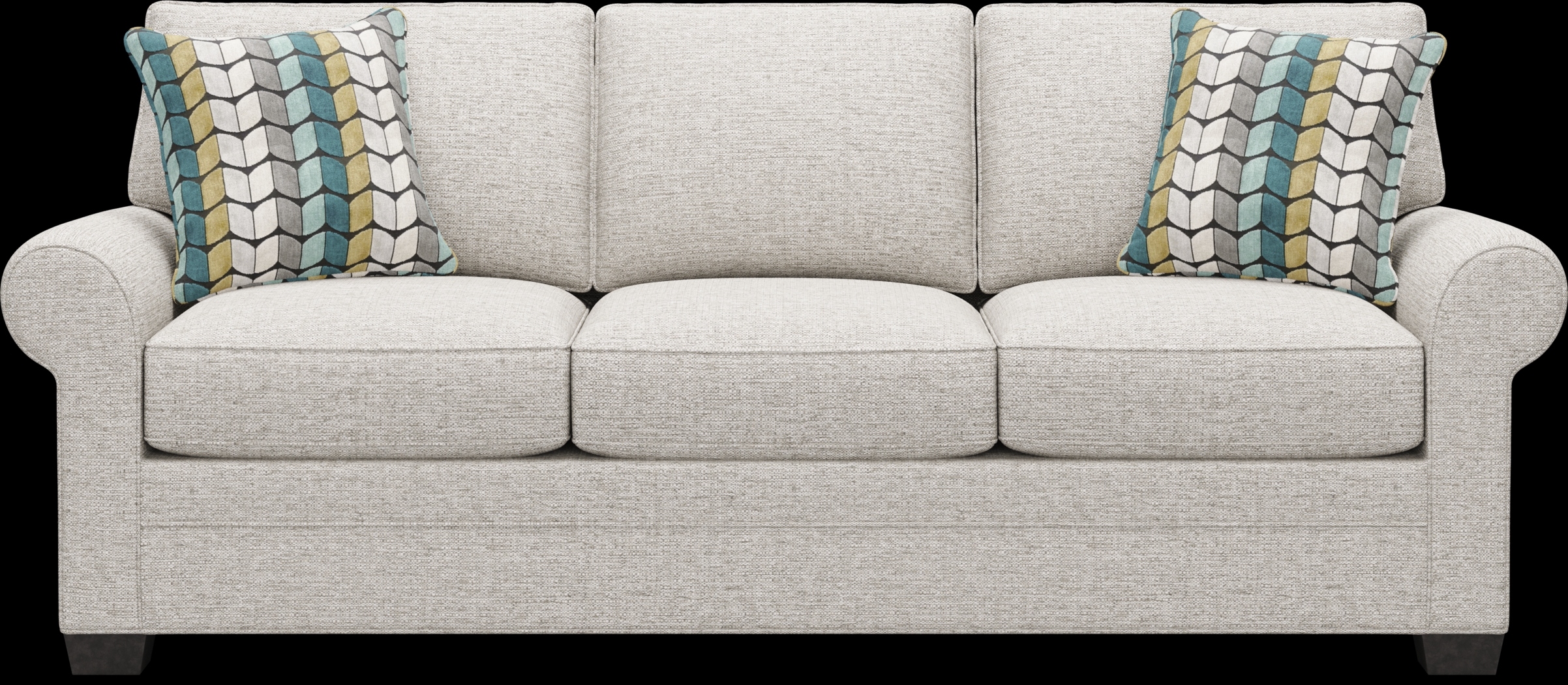 Bellingham Mushroom Textured Chenille Sleeper Sofa - Thumbnail - Image 1
