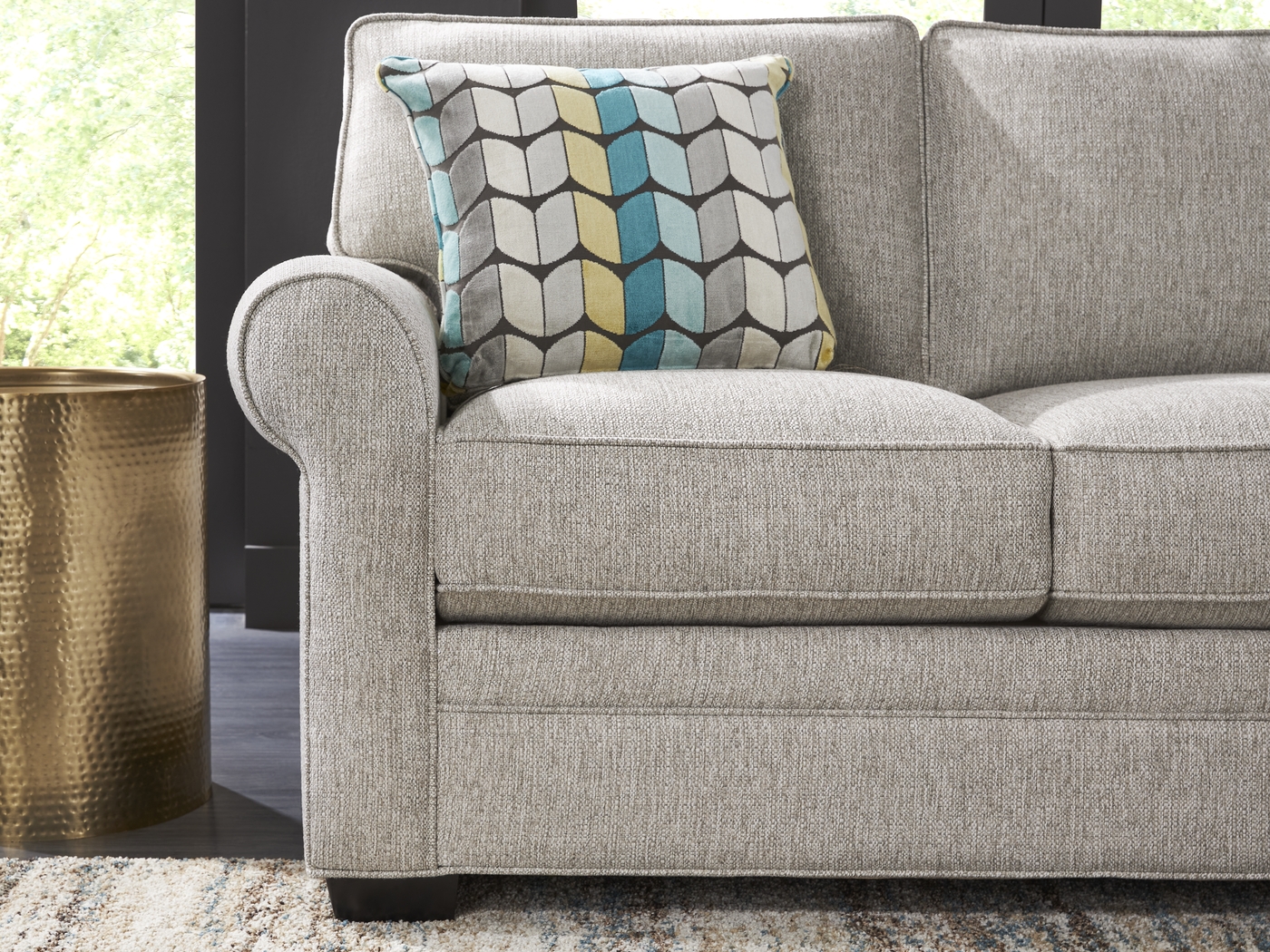 Bellingham Mushroom Chenille 5 Pc Living Room - Thumbnail - Image 7