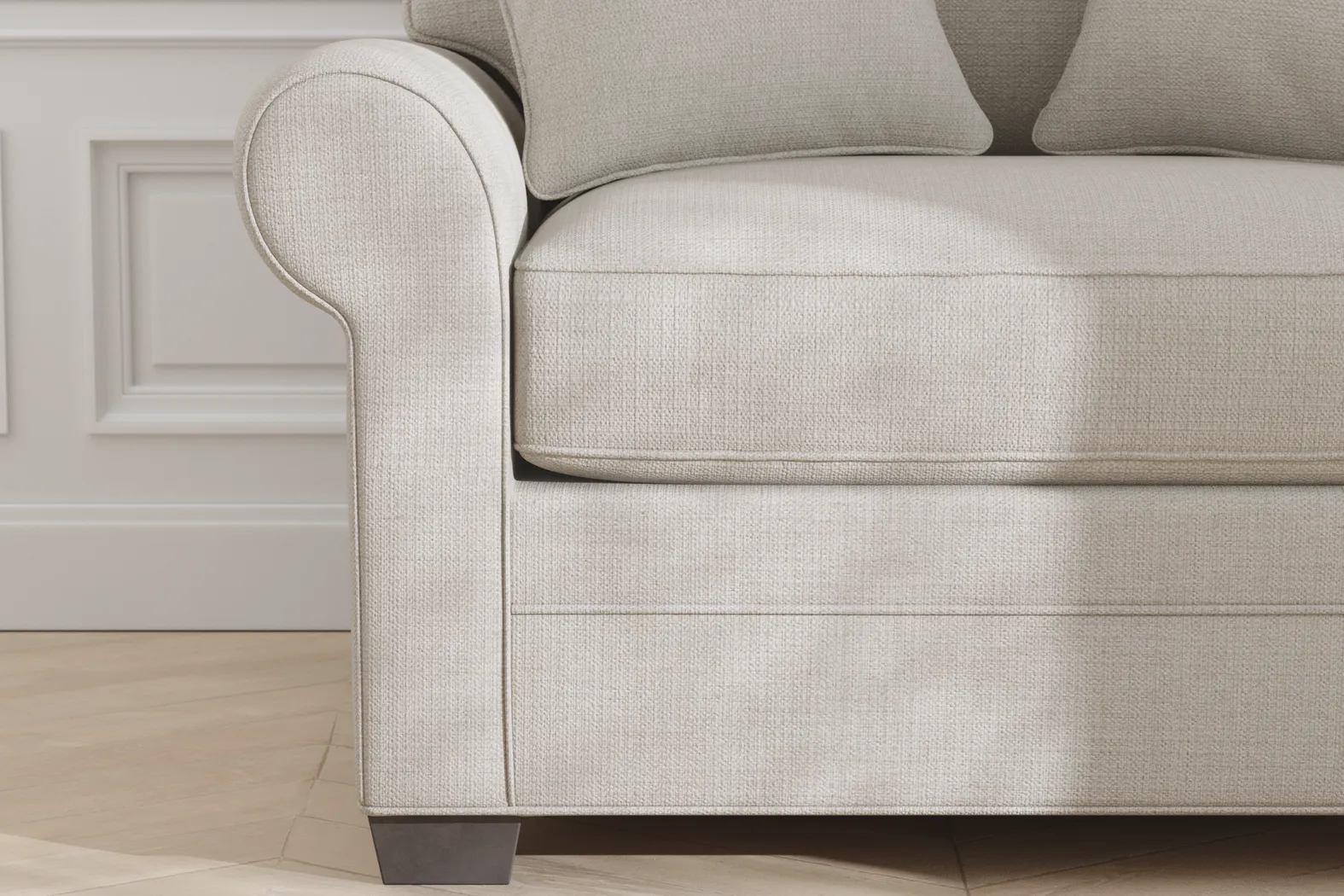 Bellingham Off-White Textured Sleeper Chair - Image 8