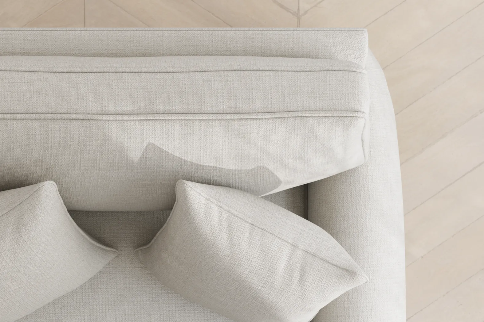 Bellingham Off-White Textured Sleeper Chair - Image 9