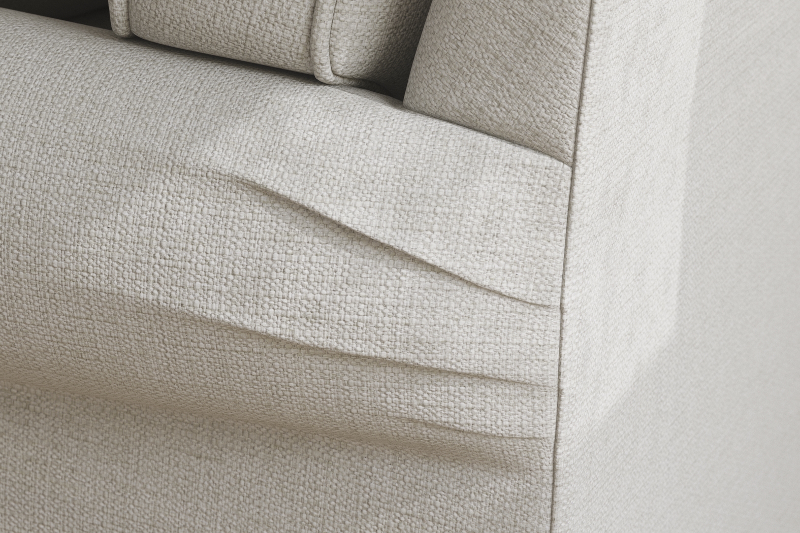 Bellingham Off-White Textured Sleeper Chair - Thumbnail - Image 4