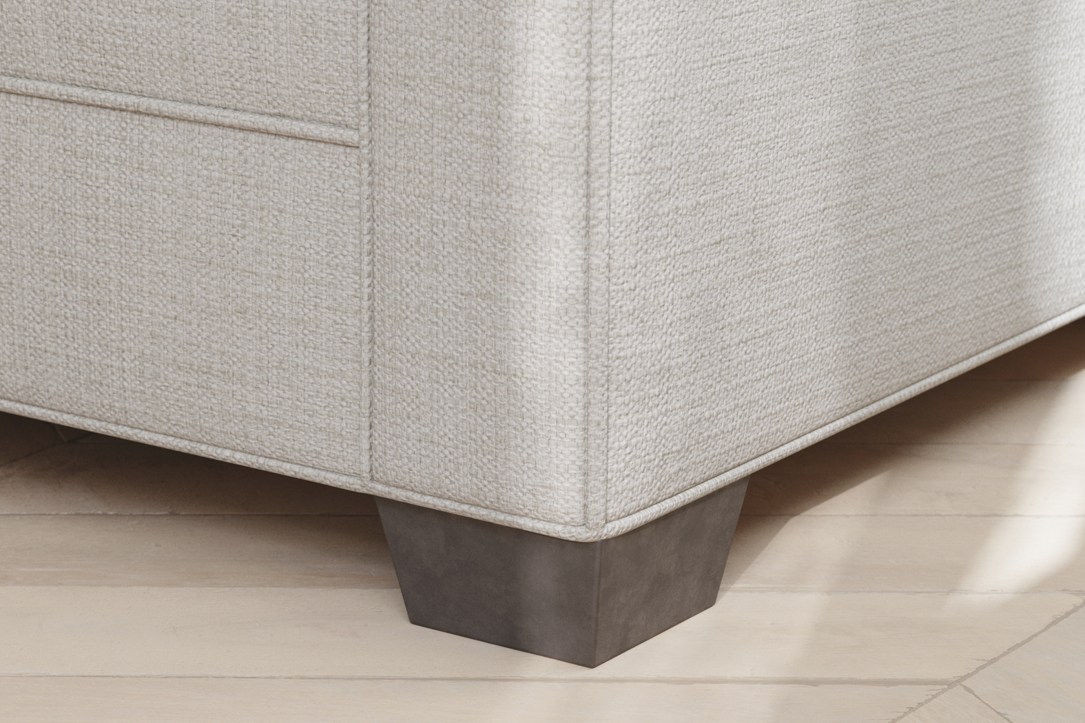 Bellingham Off-White Textured Sleeper Loveseat - Thumbnail - Image 3