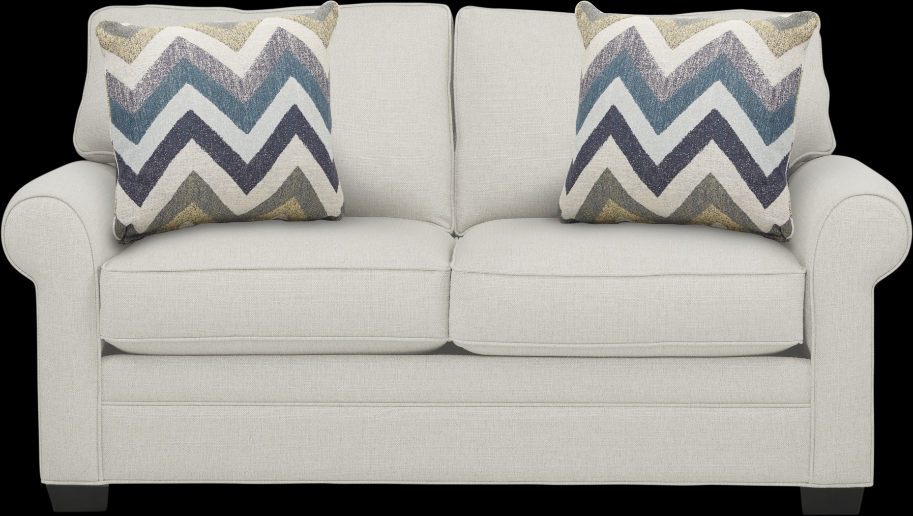 Bellingham Off-White Textured Sleeper Loveseat - Thumbnail - Image 1