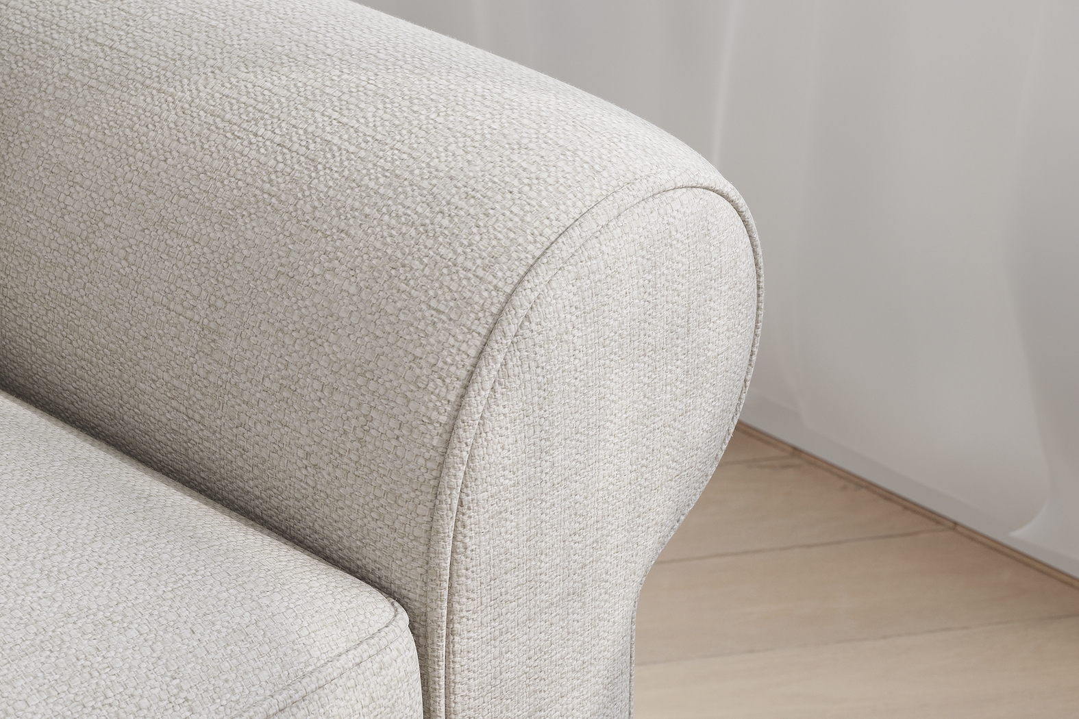 Bellingham Off-White Textured Sofa - Thumbnail - Image 2