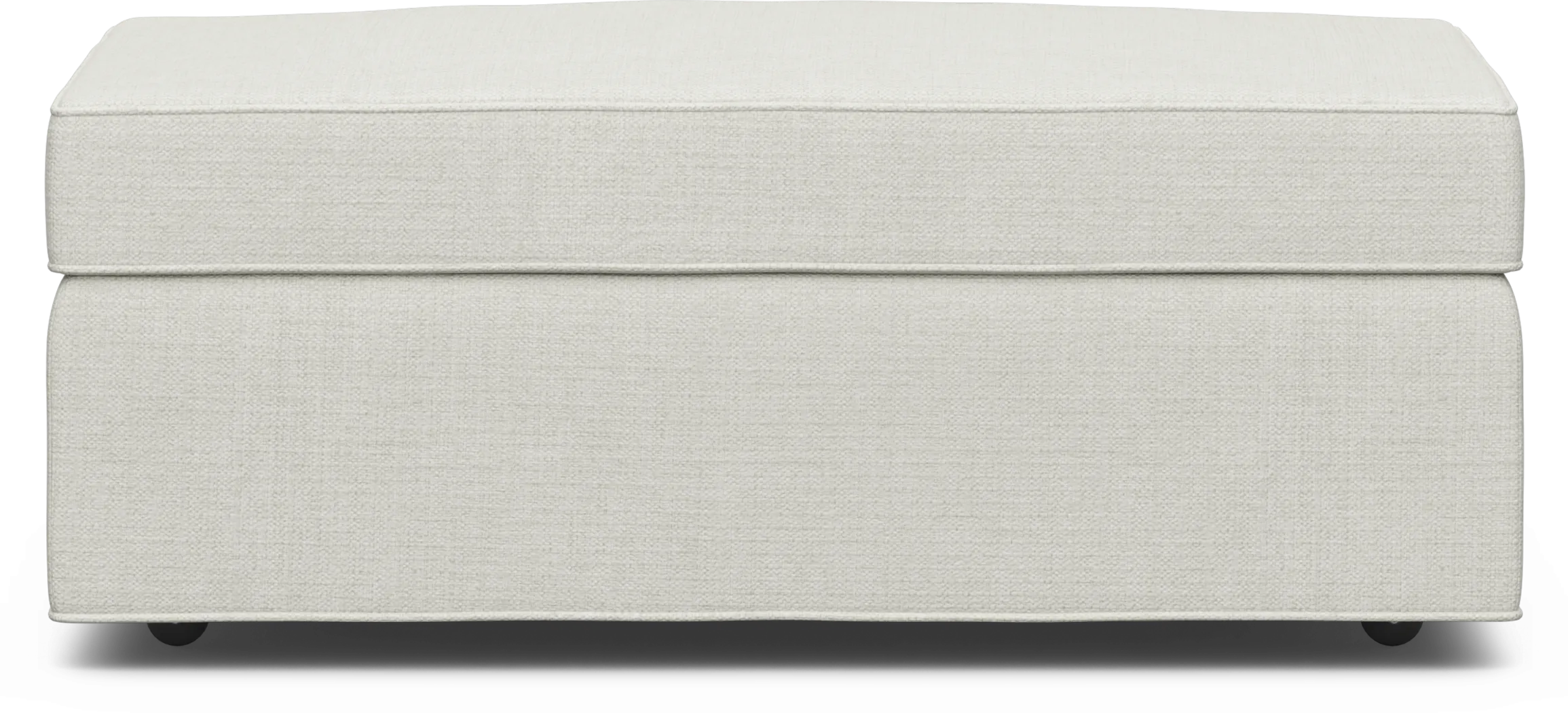 Bellingham Off-White Textured Storage Ottoman - Thumbnail - Image 4