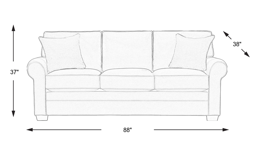 Dimension Image. Please refer to the Dimension Tab on this page for dimension details.