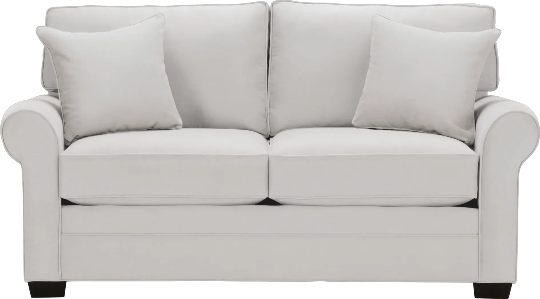 Cindy Crawford Home Bellingham Platinum Microfiber Loveseat - Thumbnail - Image 1
