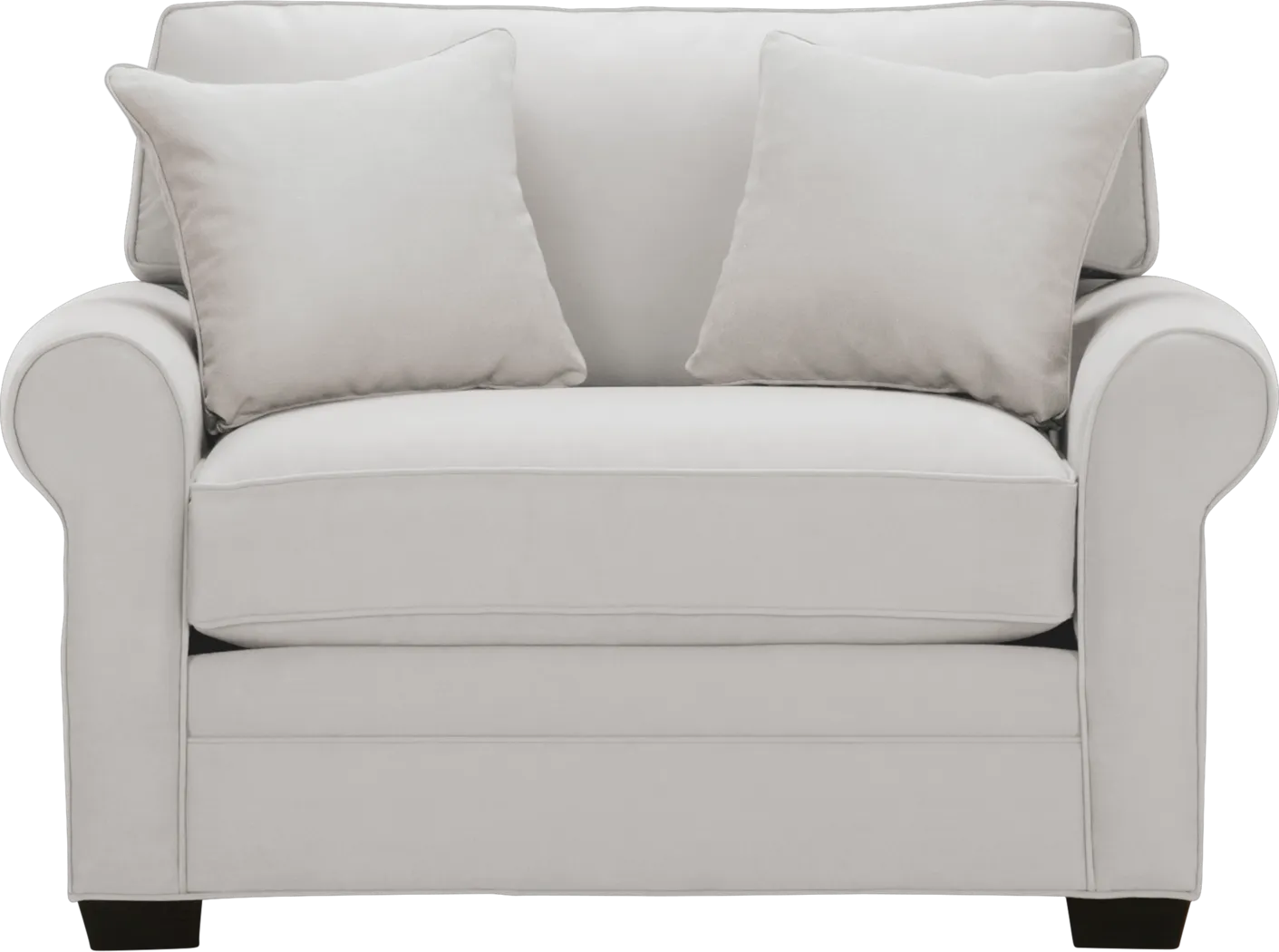 Cindy Crawford Home Bellingham Platinum Microfiber Sleeper Chair - Thumbnail - Image 1