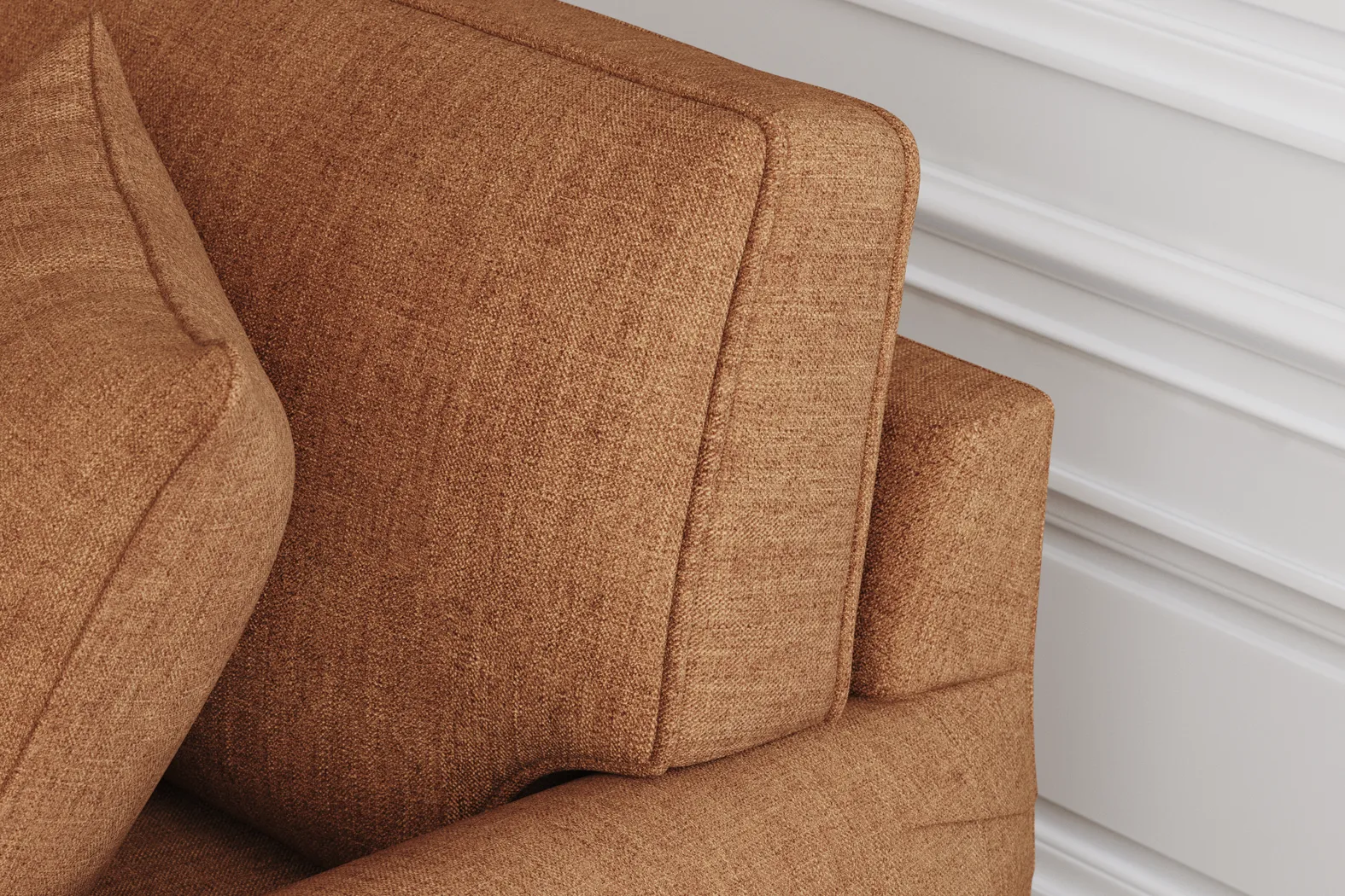 Bellingham Russet Textured Chenille Gel Foam Sleeper Chair - Image 9
