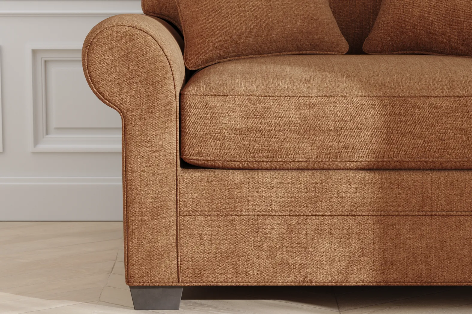 Bellingham Russet Textured Chenille Gel Foam Sleeper Chair - Image 10