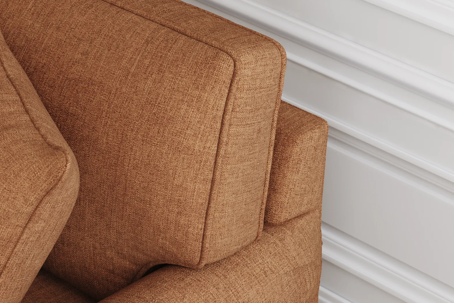 Bellingham Russet TexturedChenille Gel Foam Sleeper Loveseat - Image 9