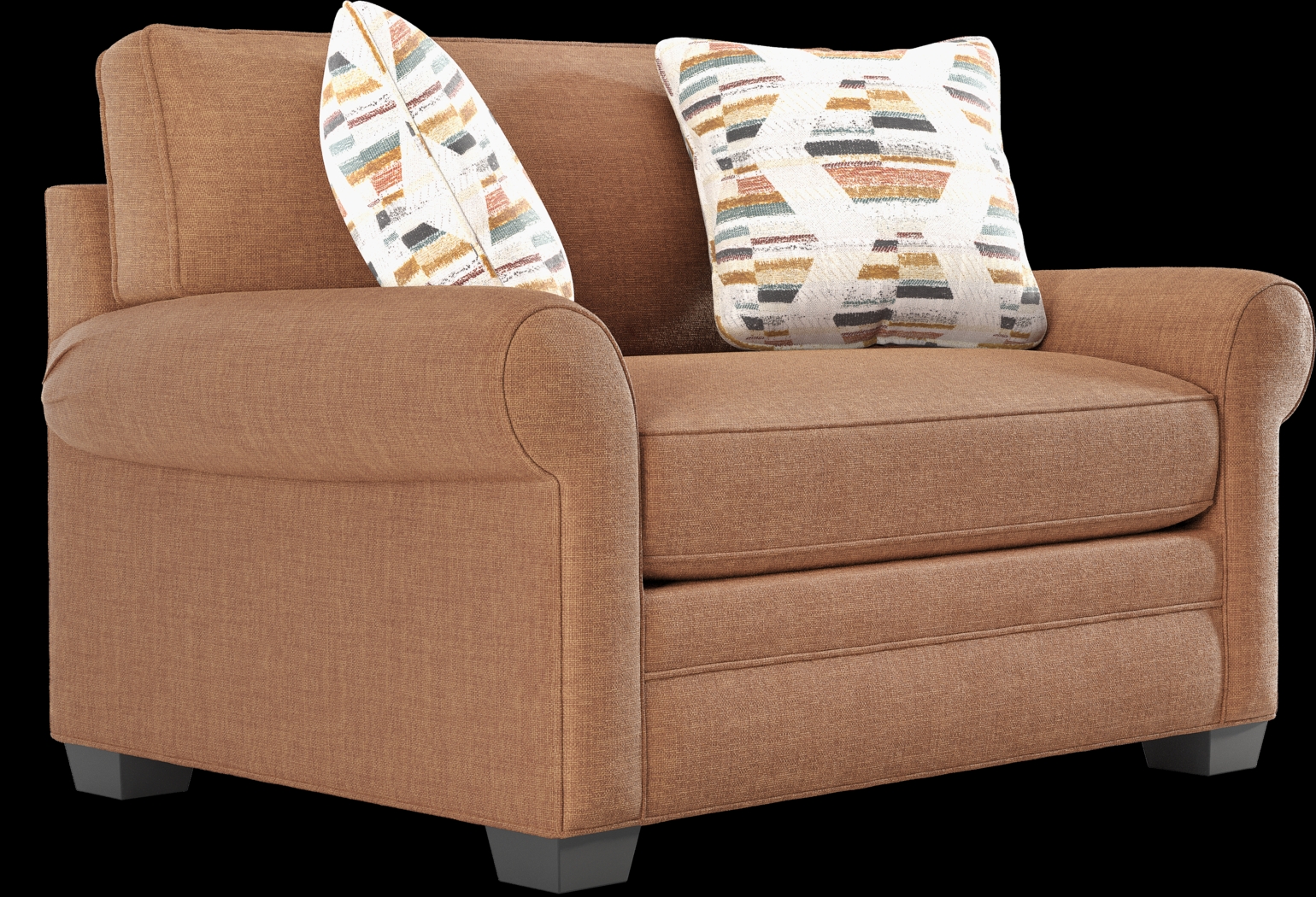 Bellingham Russet Textured Chenille Sleeper Chair - Thumbnail - Image 1