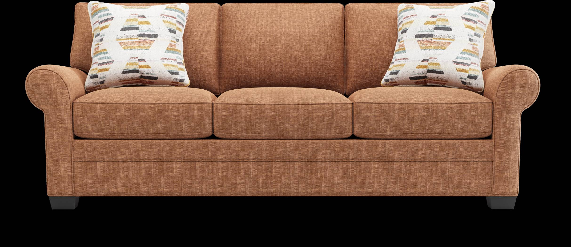 Bellingham Russet Textured Chenille Gel Foam Sleeper Sofa - Thumbnail - Image 1