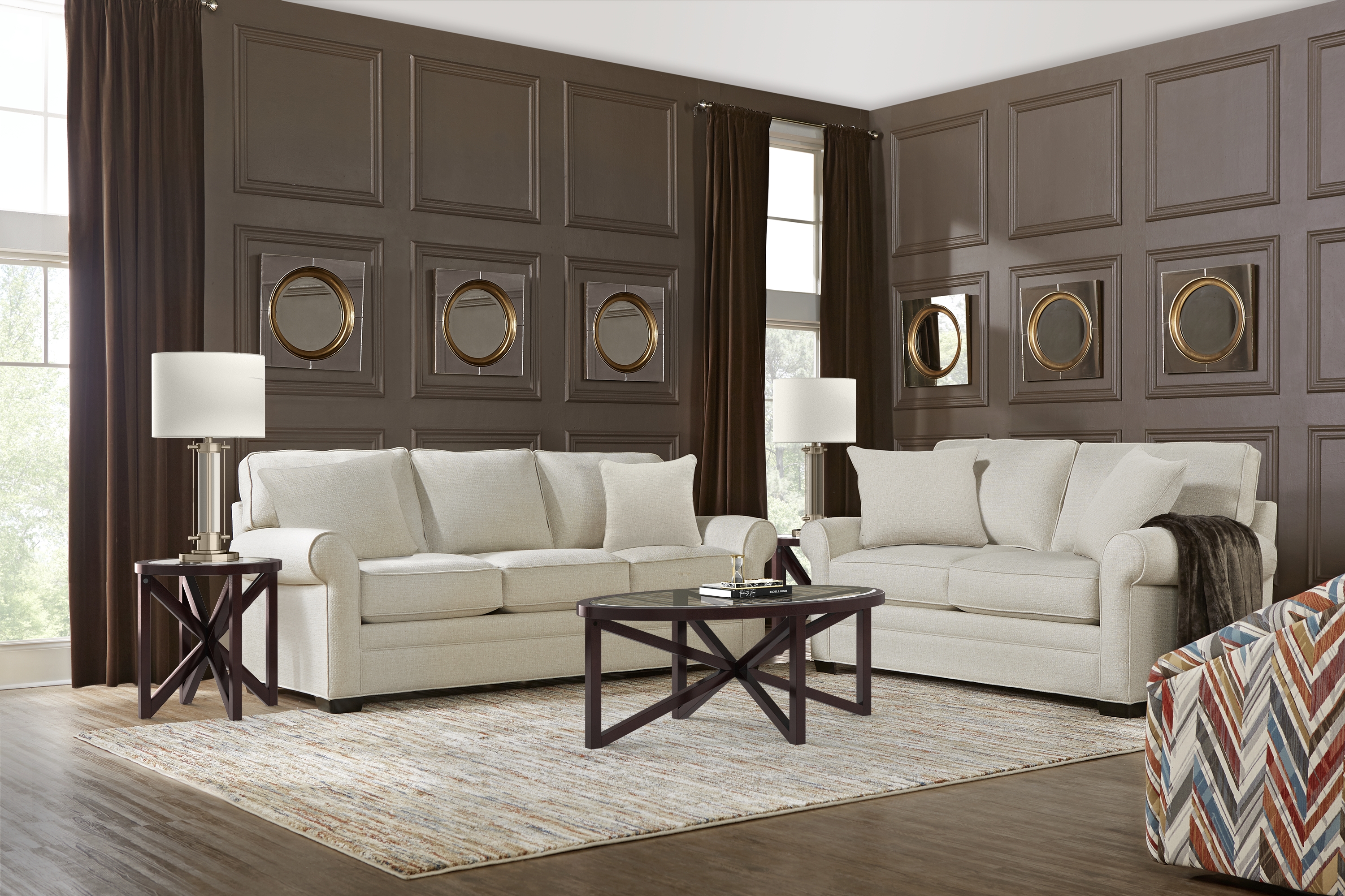 Bellingham Sand Textured 7 Pc Living Room - Thumbnail - Image 1