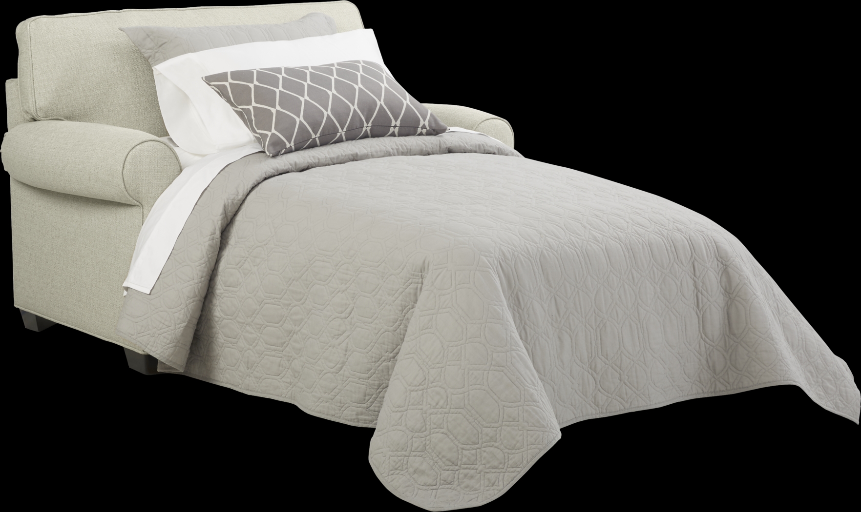 Bellingham Sand Textured Sleeper Chair - Thumbnail - Image 2