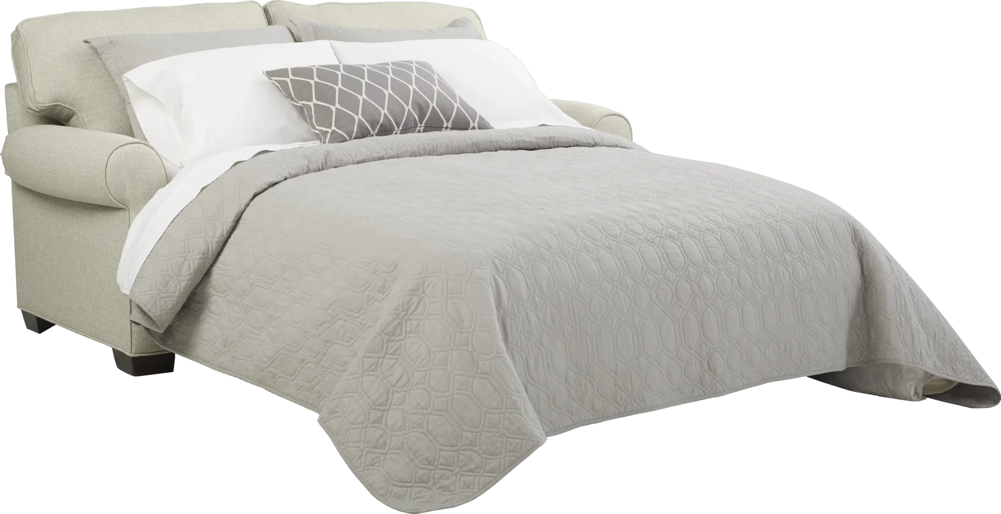 Bellingham Sand Textured Sleeper Loveseat - Thumbnail - Image 2