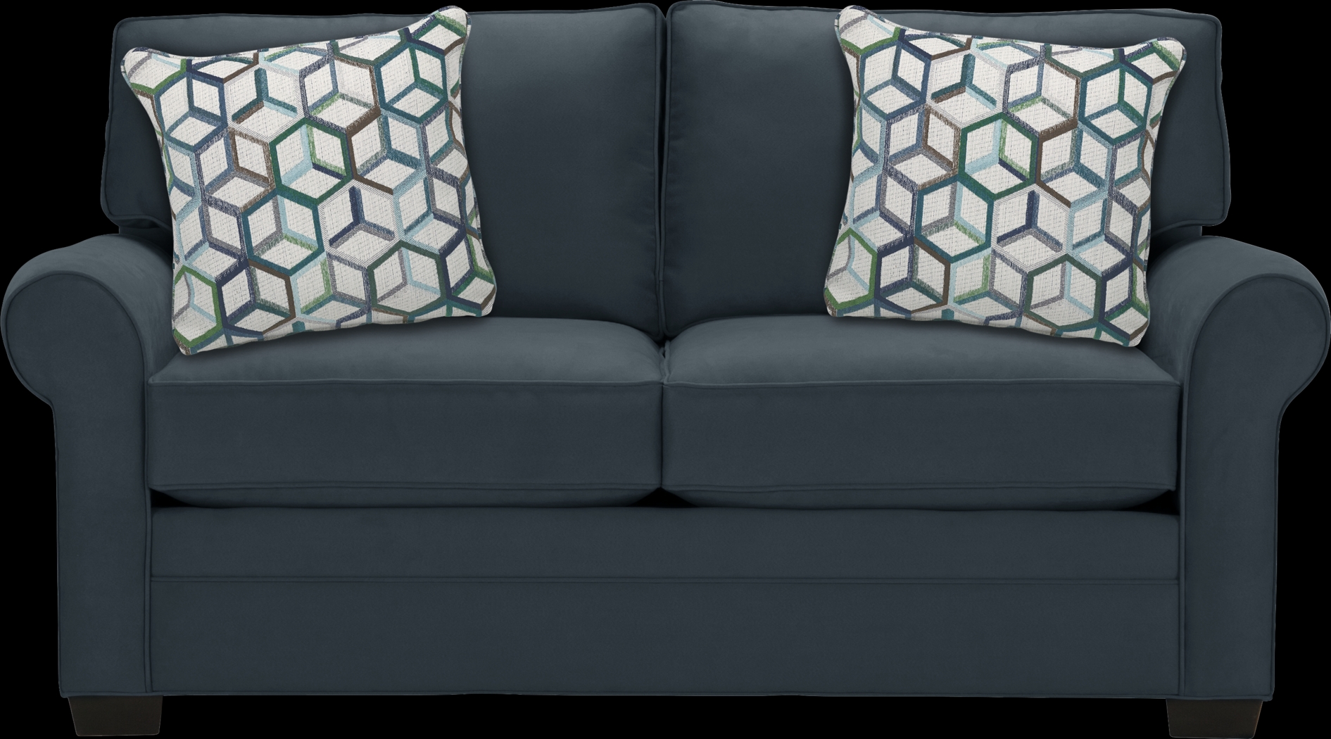 Bellingham Sapphire Microfiber Sleeper Loveseat - Thumbnail - Image 1