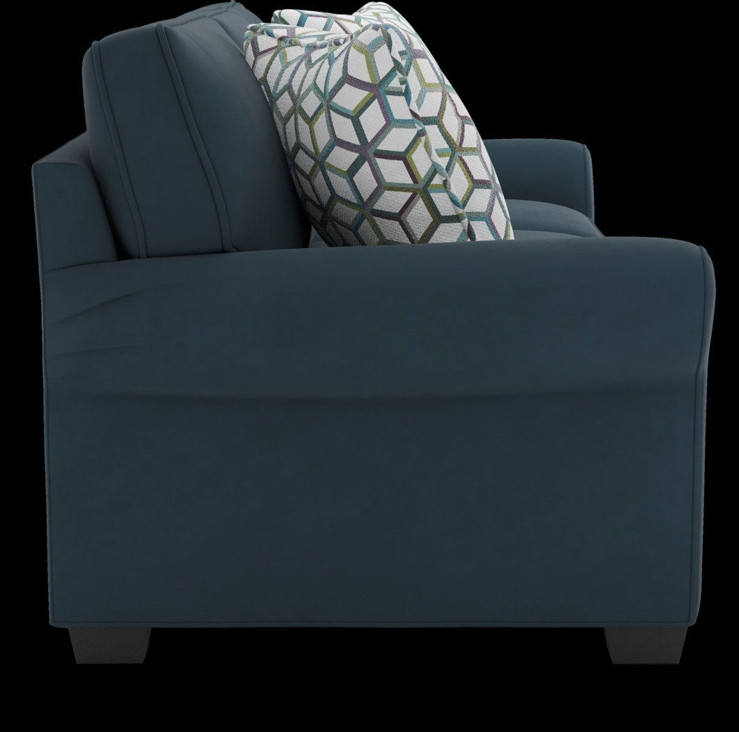 Cindy Crawford Home Bellingham Sapphire Microfiber 7 Pc Living Room - Thumbnail - Image 4