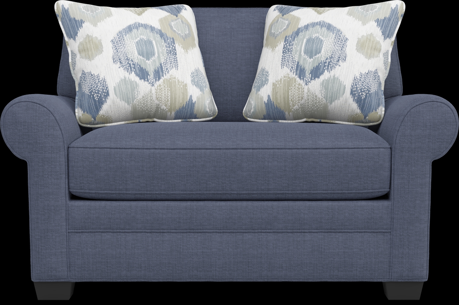 Bellingham Sapphire Textured Chenille Chair - Thumbnail - Image 2