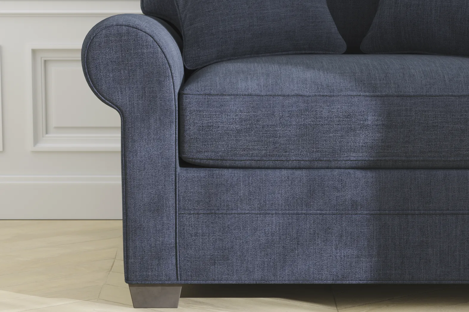 Bellingham Sapphire Textured Chenille Sleeper Chair - Image 10