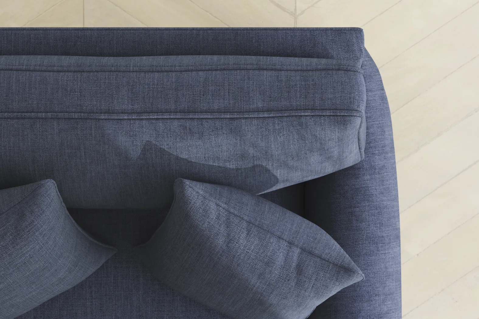 Bellingham Sapphire Textured Chenille Sleeper Chair - Image 11