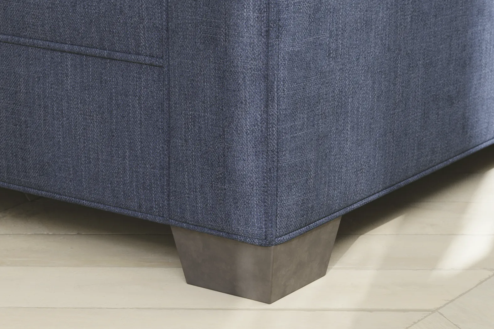Bellingham Sapphire Textured Chenille Sleeper Loveseat - Image 8