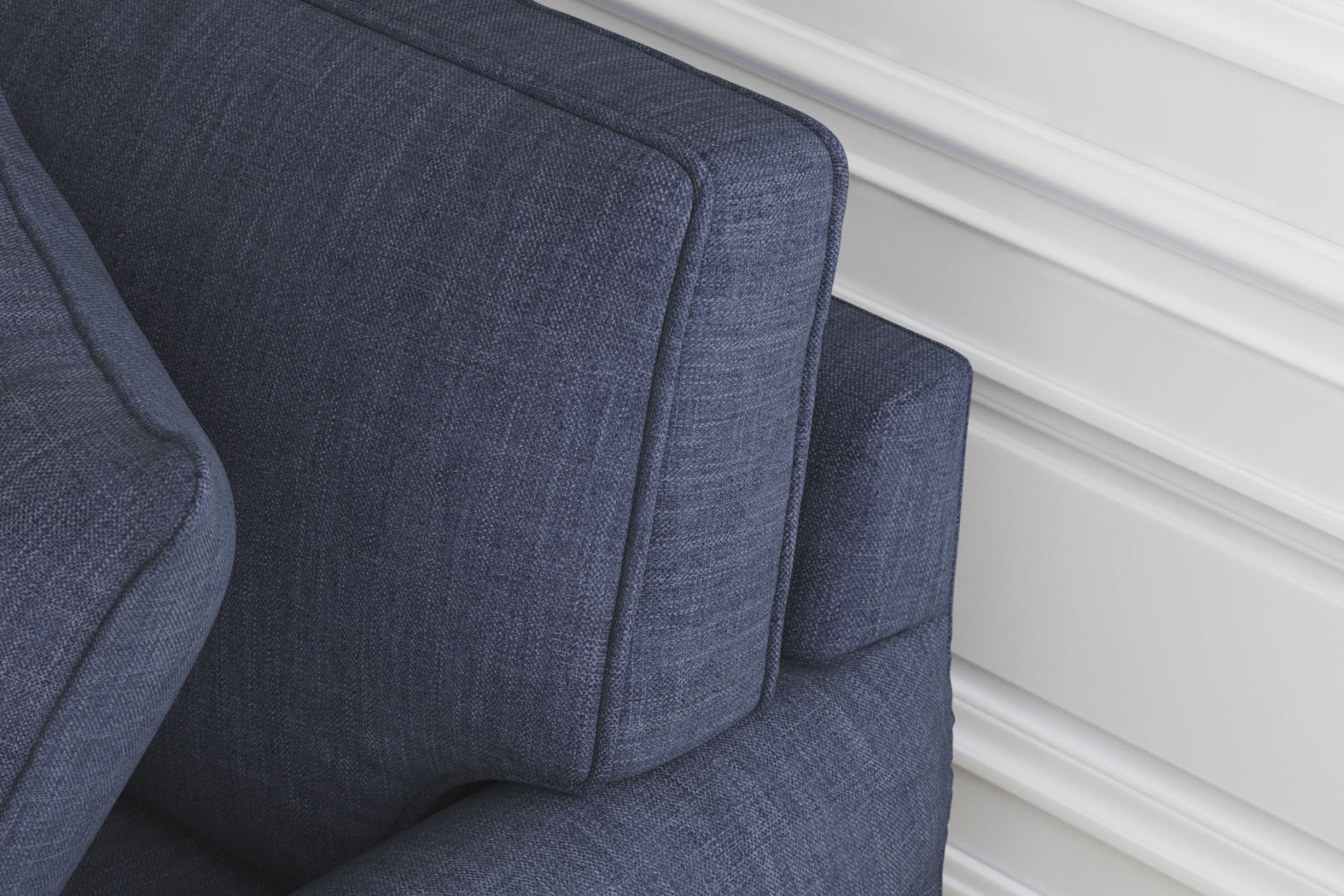 Bellingham Sapphire Textured Chenille 2 Pc Living Room - Thumbnail - Image 17