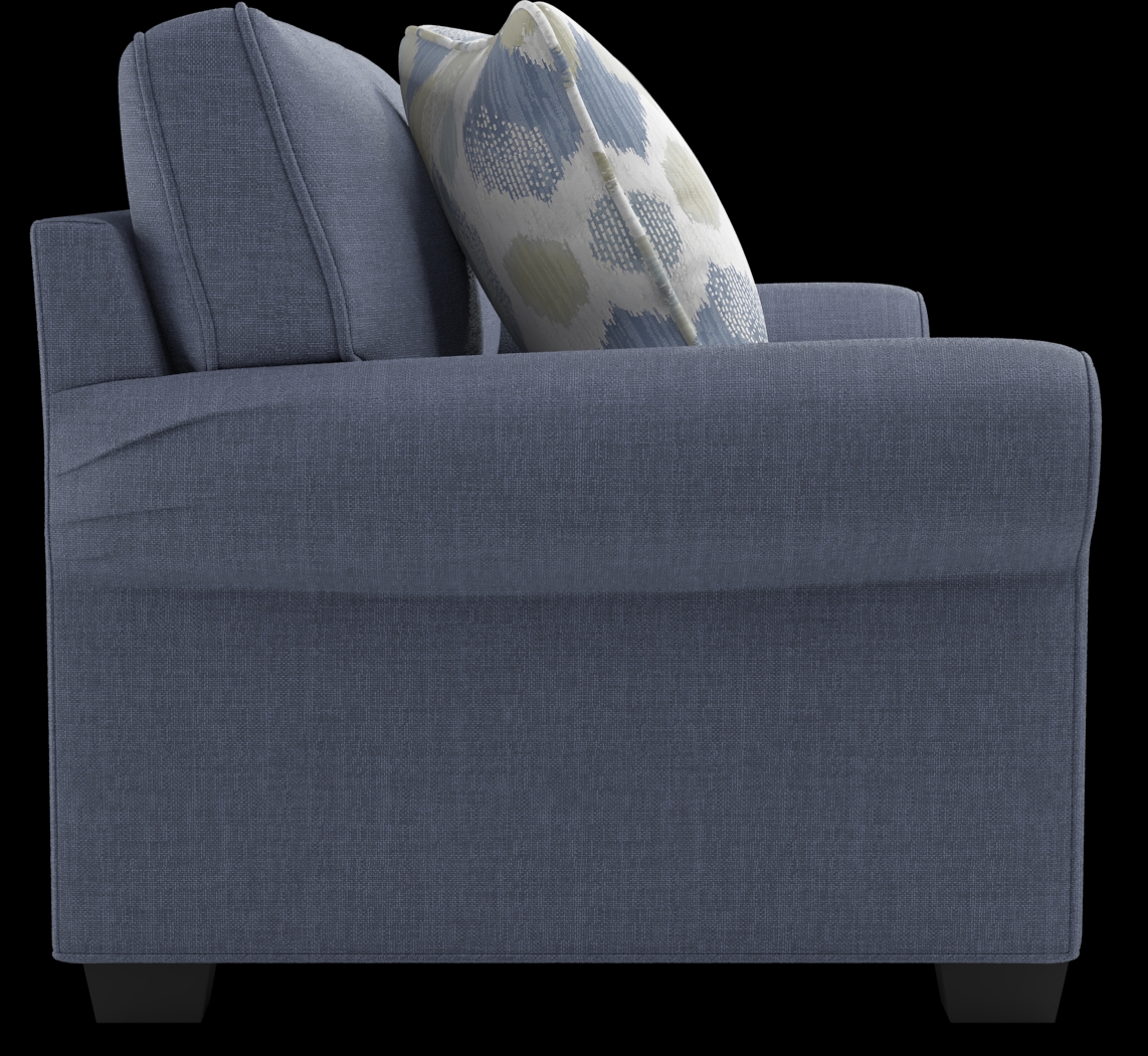 Bellingham Sapphire Textured Chenille 2 Pc Living Room - Thumbnail - Image 12