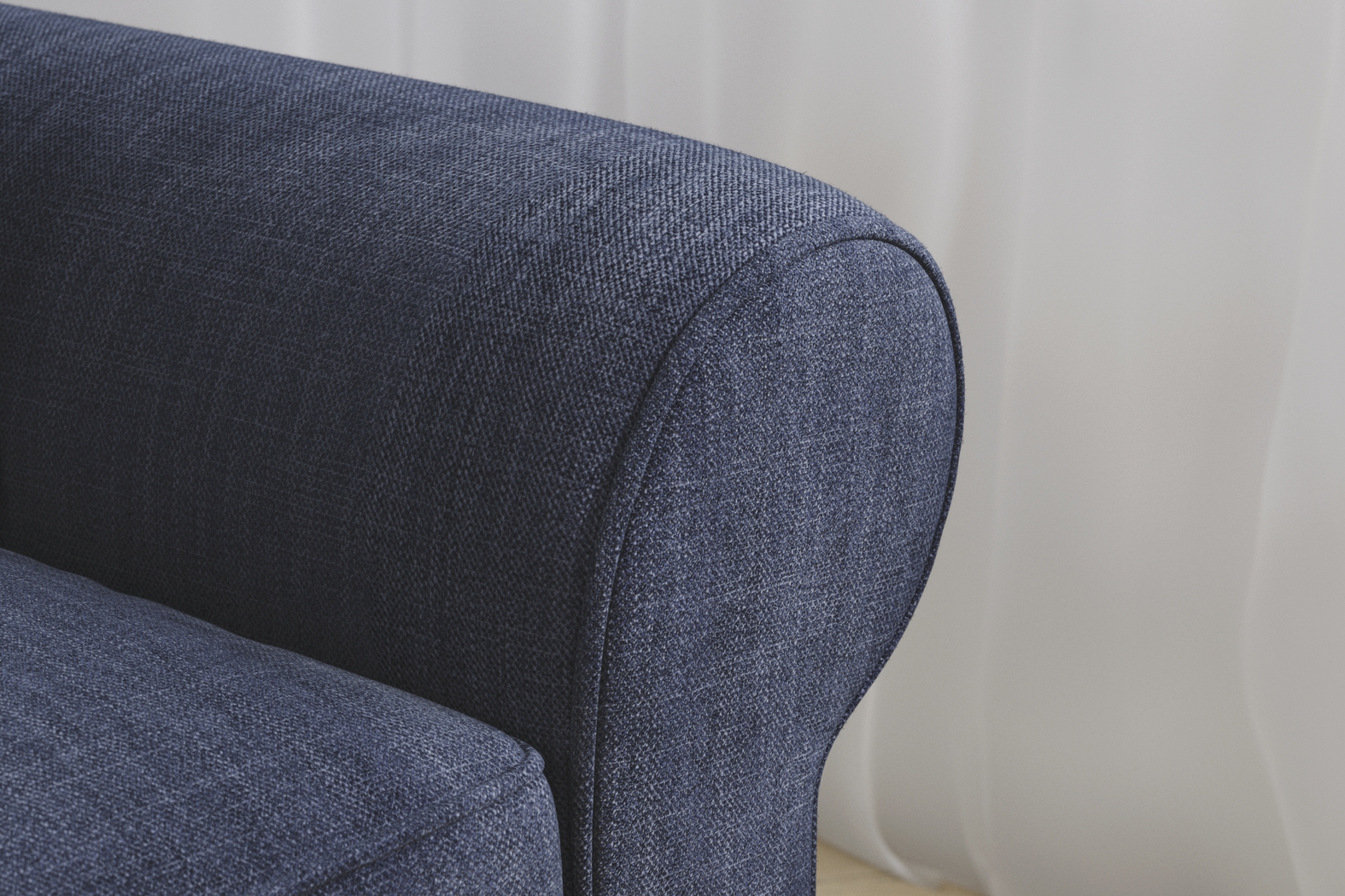 Bellingham Sapphire Textured Chenille 2 Pc Living Room - Thumbnail - Image 14