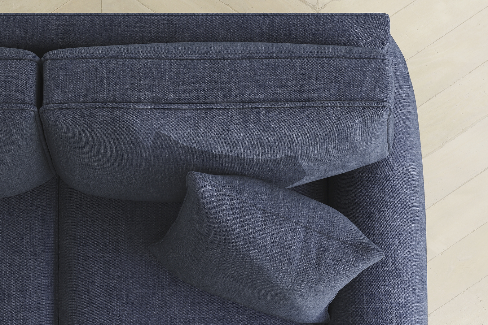 Bellingham Sapphire Textured Chenille 2 Pc Living Room - Thumbnail - Image 9