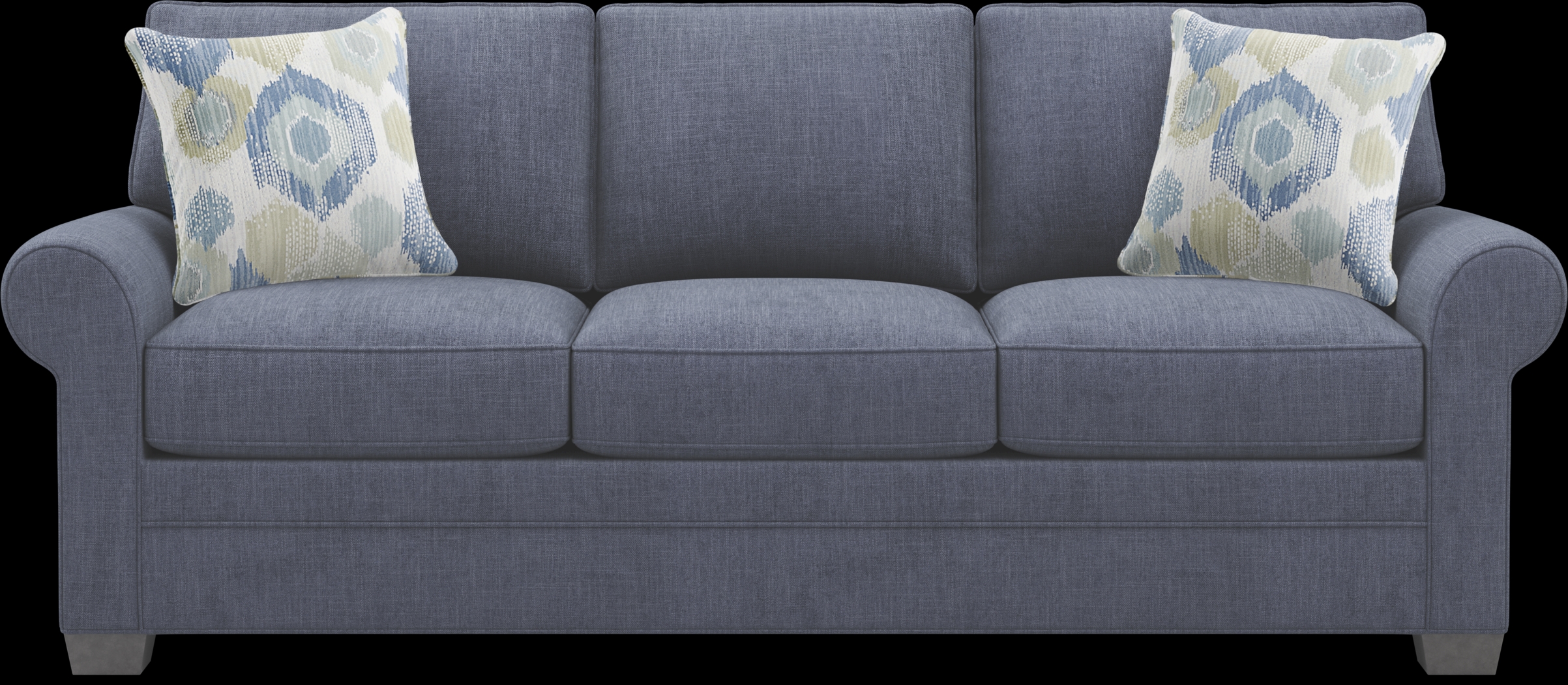 Bellingham Sapphire Textured Chenille 2 Pc Living Room - Thumbnail - Image 2