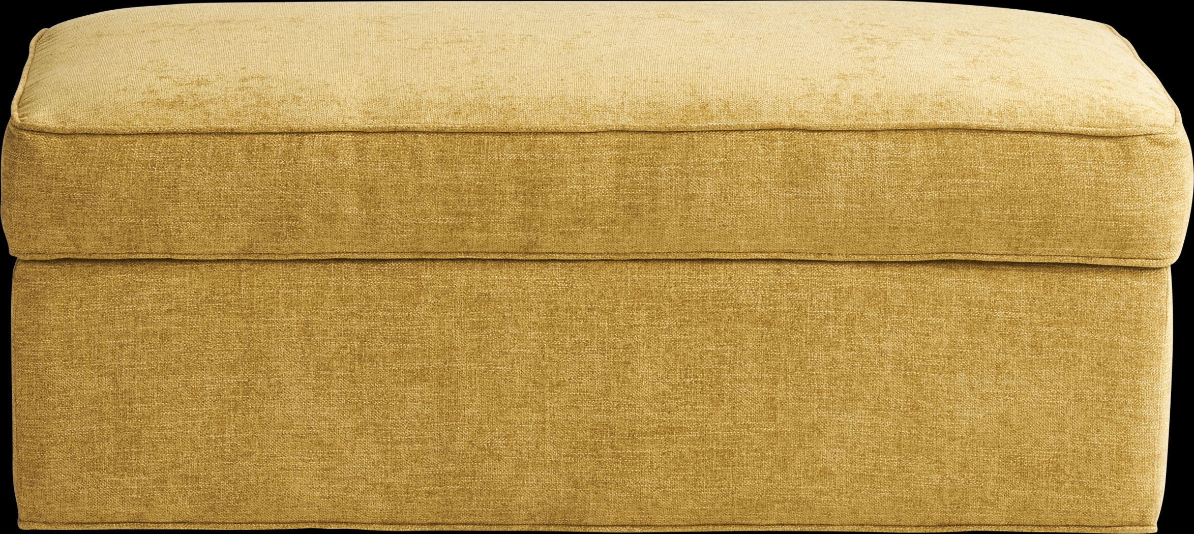 Bellingham Sunflower Chenille Storage Ottoman - Thumbnail - Image 2
