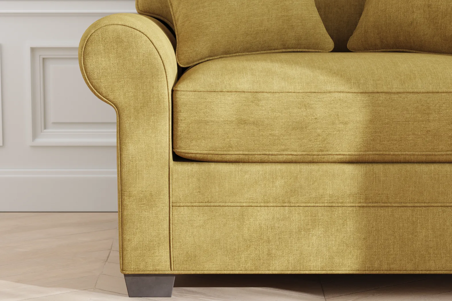 Bellingham Sunflower Textured Chenille Gel Foam Sleeper Chair - Image 7