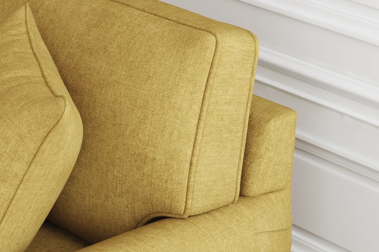 Bellingham Sunflower Textured Chenille Gel Foam Sleeper Chair - Image 6