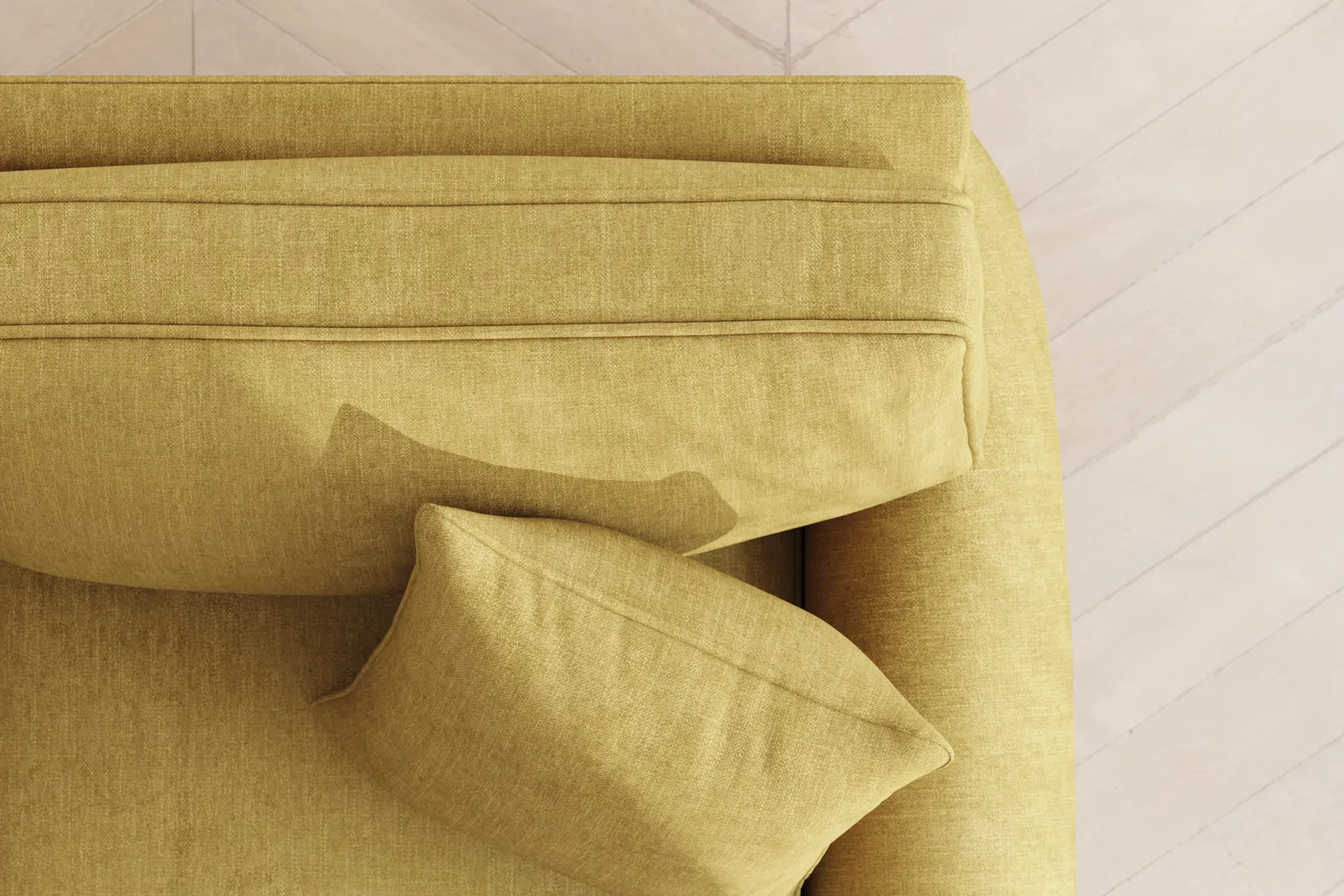 Bellingham Sunflower Textured Chenille Sleeper Loveseat - Image 7