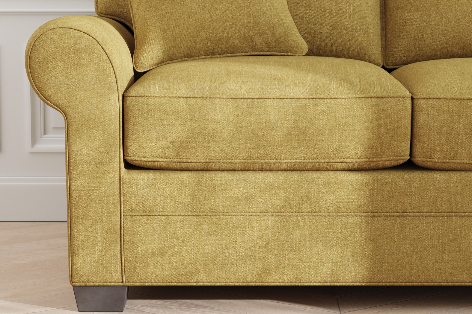 Bellingham Sunflower Textured Chenille 7 Pc Living Room w/Sleeper Sofa - Thumbnail - Image 8