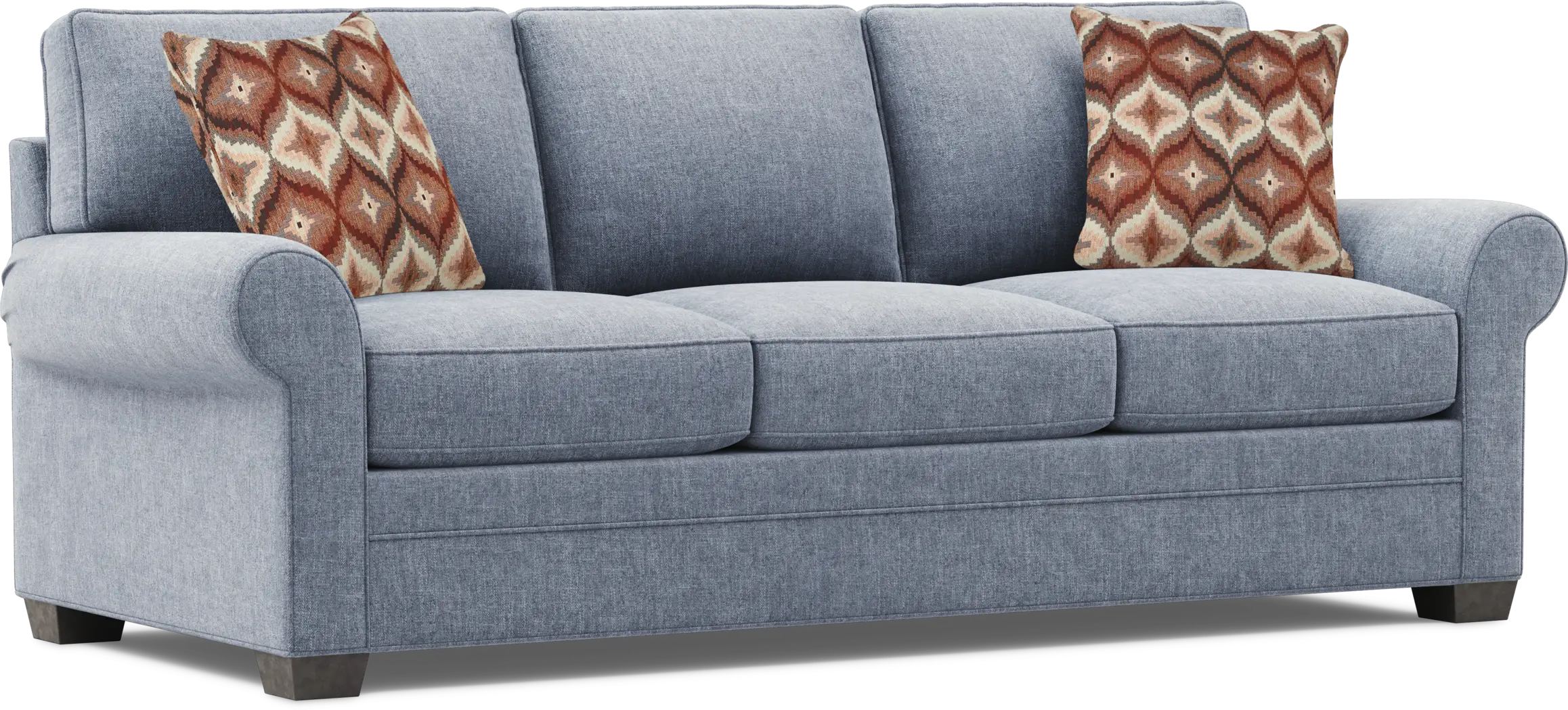 Bellingham Chambray Textured Chenille 7 Pc Living Room with Sleeper Sofa - Thumbnail - Image 4