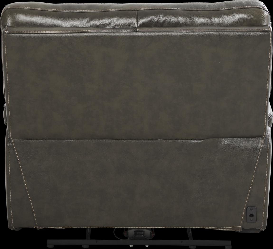 Cindy Crawford Home Bernsley Gray Leather 8 Pc Dual Power Reclining Living Room - Thumbnail - Image 14