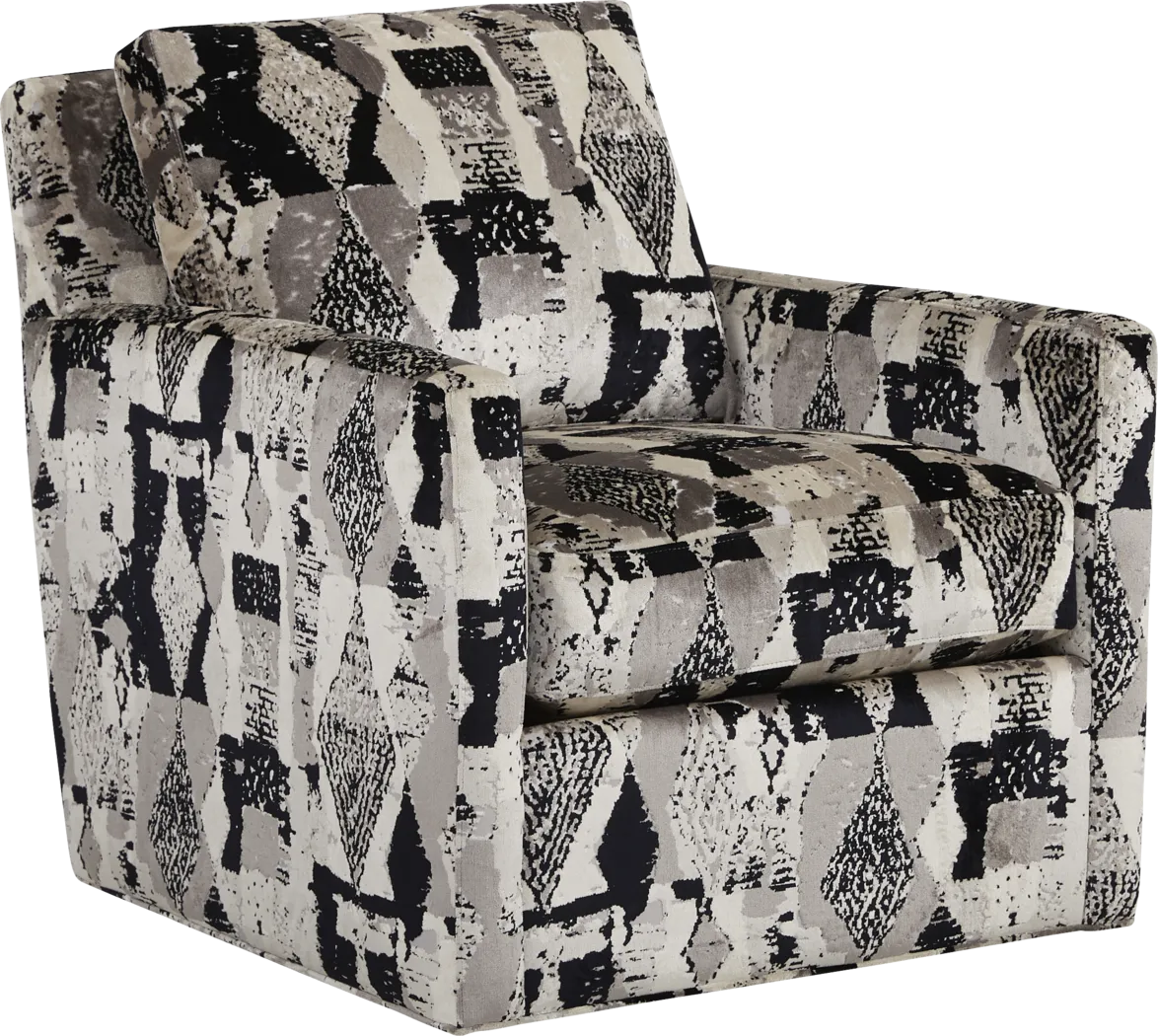 Cindy Crawford Home Broad Street Accent Swivel Chair - Thumbnail - Image 1