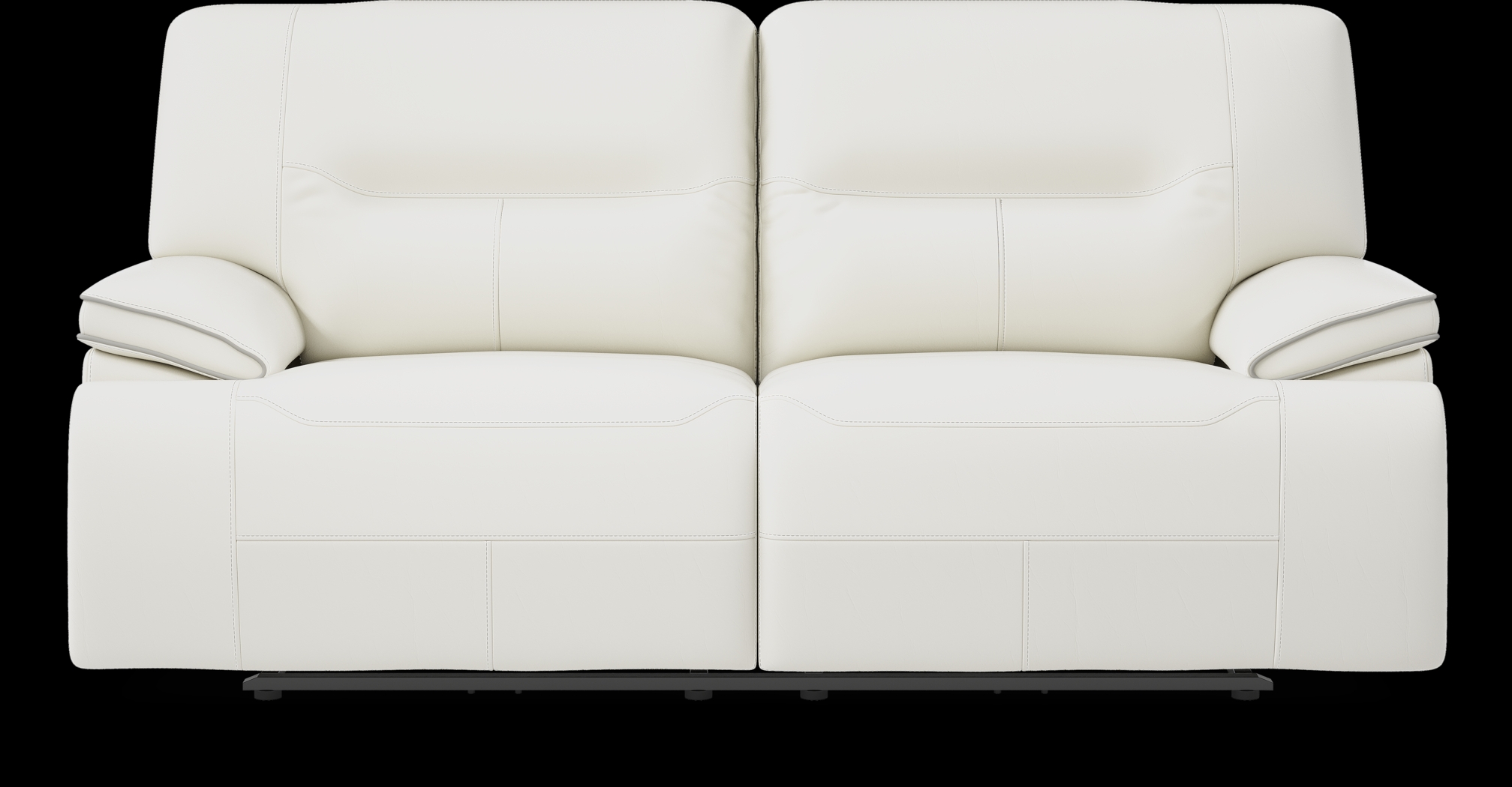 Cindy Crawford Home Caletta Off-White 5 Pc Leather Reclining Living Room - Thumbnail - Image 4