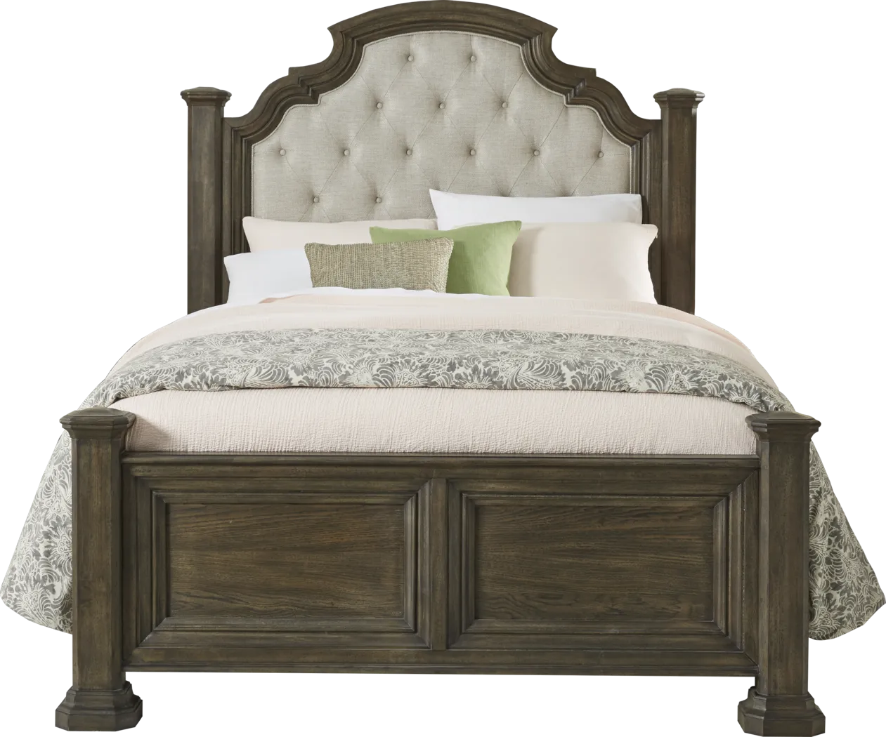 Cindy Crawford Home Calle Vista Brown 3 Pc King Poster Bed - Thumbnail - Image 1