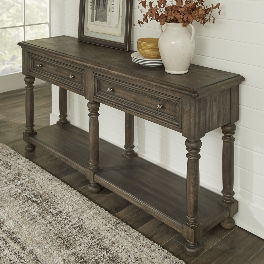 Cindy Crawford Home Calle Vista Brown Server - Thumbnail - Image 3