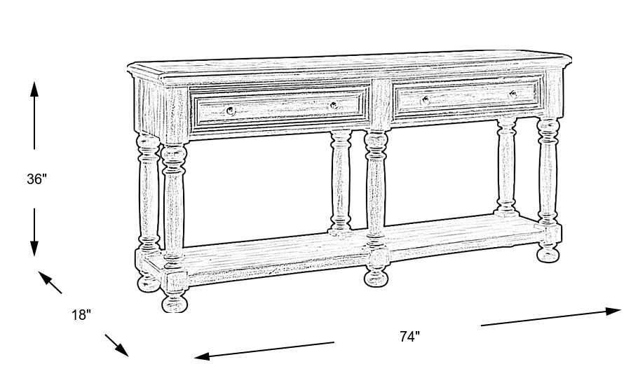 Dimension Image. Please refer to the Dimension Tab on this page for dimension details.