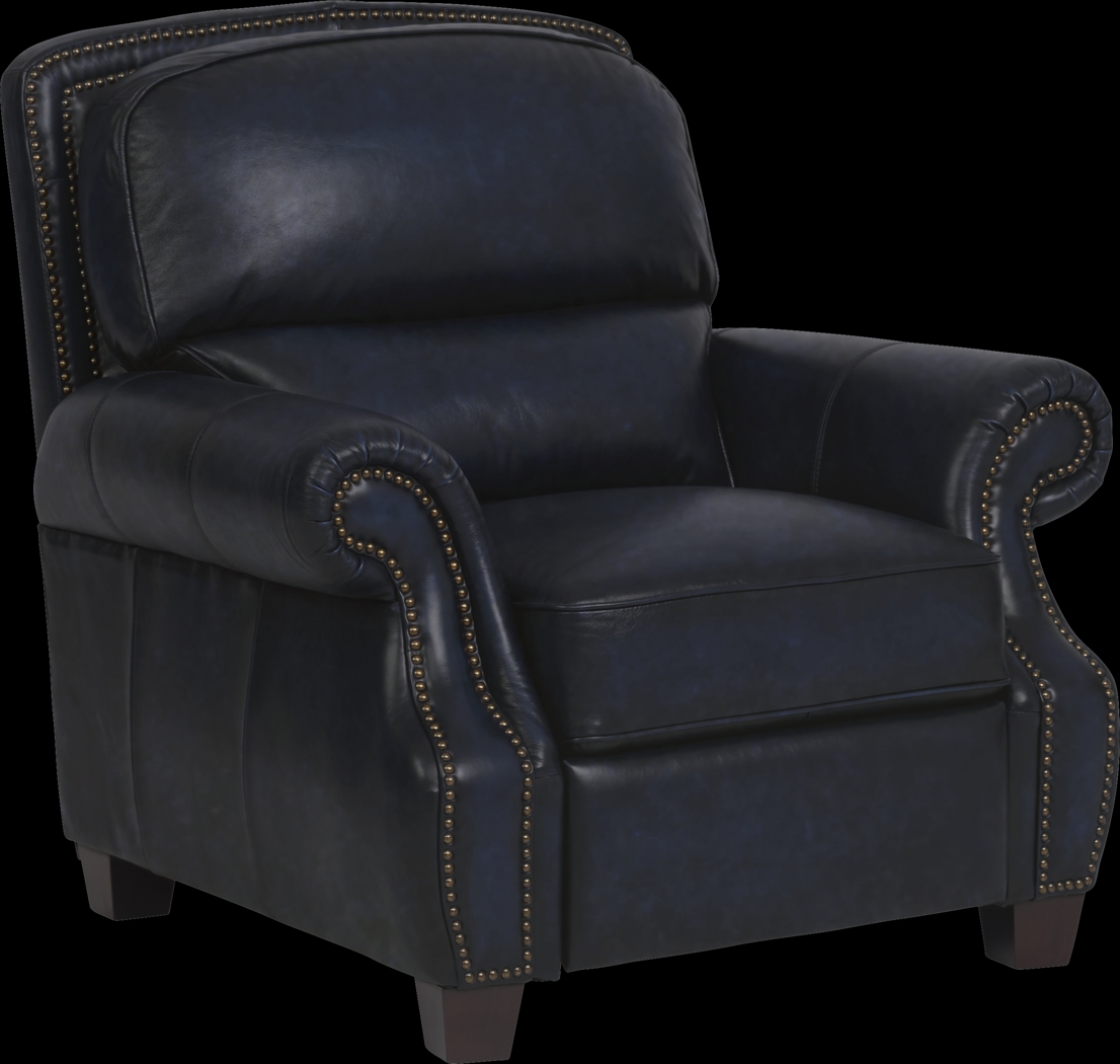 Calvano Blue Leather 8 Pc Living Room - Thumbnail - Image 8